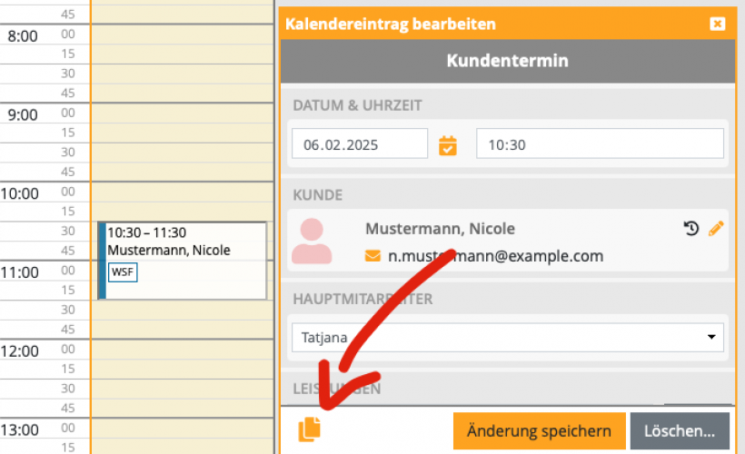 Termine kopieren