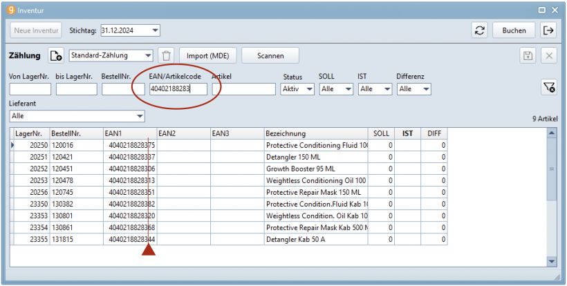EAN-Filter (beginnt mit) EAN-Filter (beginnt mit)