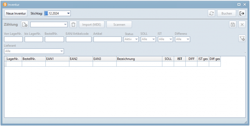 Inventurdialog Inventurdialog
