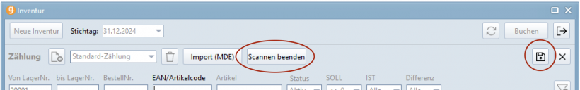 Scannen beenden Scannen beenden