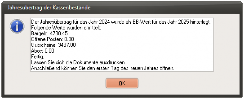 Abschlussdialog Jahreswechsel Abschlussdialog Jahreswechsel