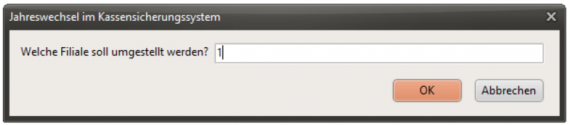 Kassensicherungssystem Auswahl der Filiale Kassensicherungssystem Auswahl der Filiale