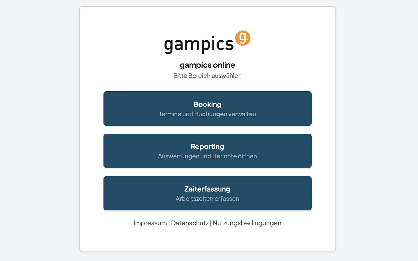 Bereichsauswahl in gampics online